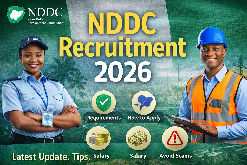 NDDC recruitment 2026 Form Portal